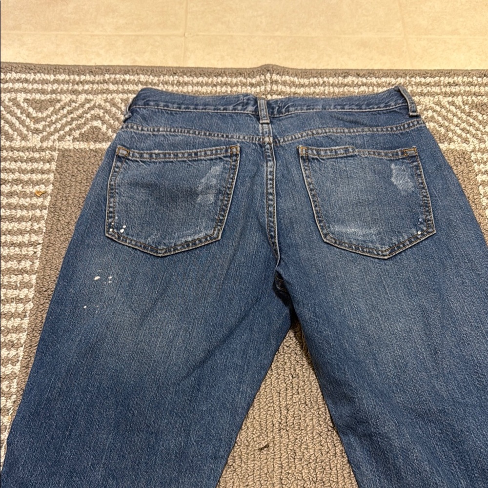 Distressed Blue Jeans - Picture 4 of 5